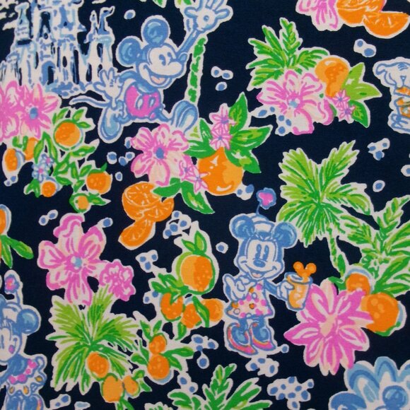 New Lilly Pulitzer x Disney Sophie Stretch Sheath Dress Agean Blue Pink Green M - Picture 3 of 11